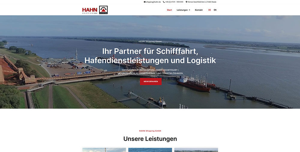 HAHN-Shipping-GmbH-ReyeltMedia-Referenz-Website-SEO