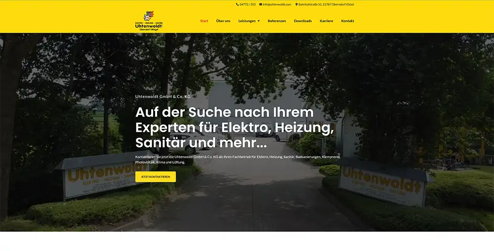 Uhtenwoldt-GmbH-Co-KG-Referenz-Reyeltmedia-Website-Homepage