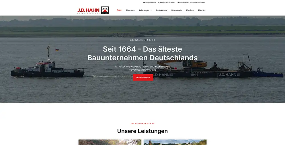 J.D. Hahn GmbH & Co KG Deutschlands ältestes Bauunternehmen - hahn.de